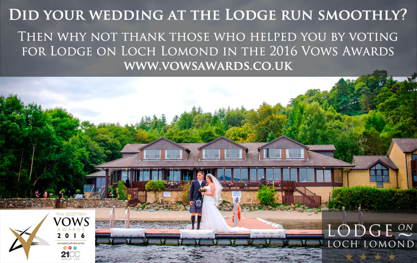 Nominate the Lodge on Loch Lomond for the Vows Awards 2016