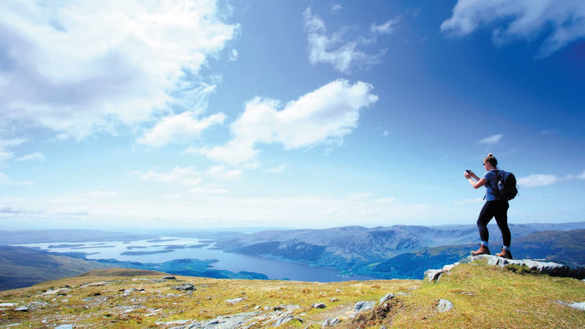 Hill walking Loch Lomond Luss
